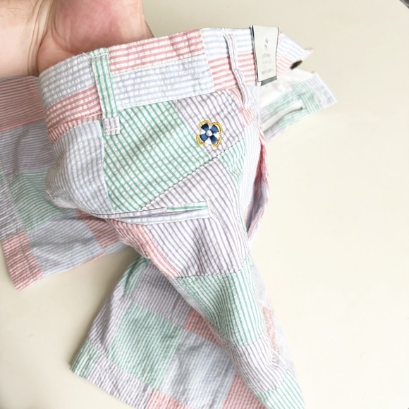 Castaway Clothing Nantucket Mens 9” Seersucker Color Patchwork Short Size 28 New - Picture 8 of 8